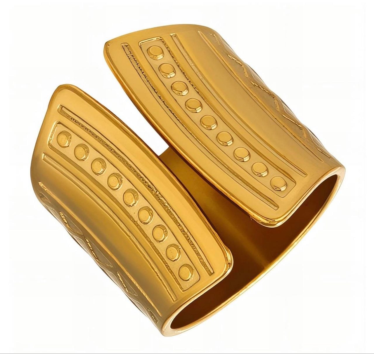 Gold Wide Cuff Statement Ring