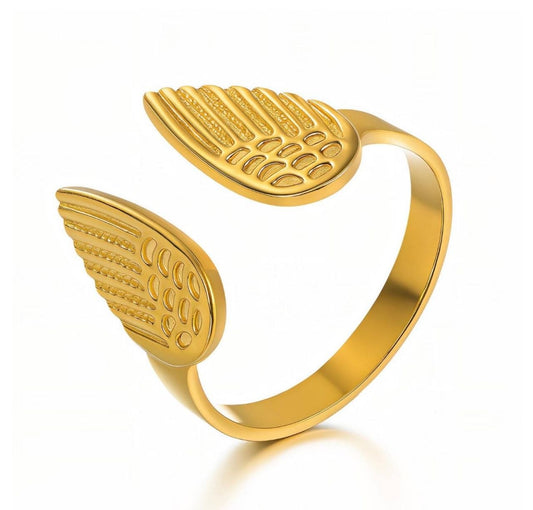 Gold Triple Band Chunky Ring