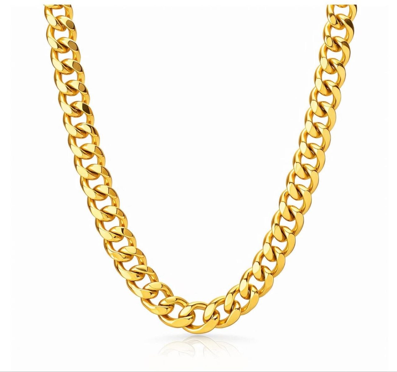 Gold Cuban Link Chain Necklace