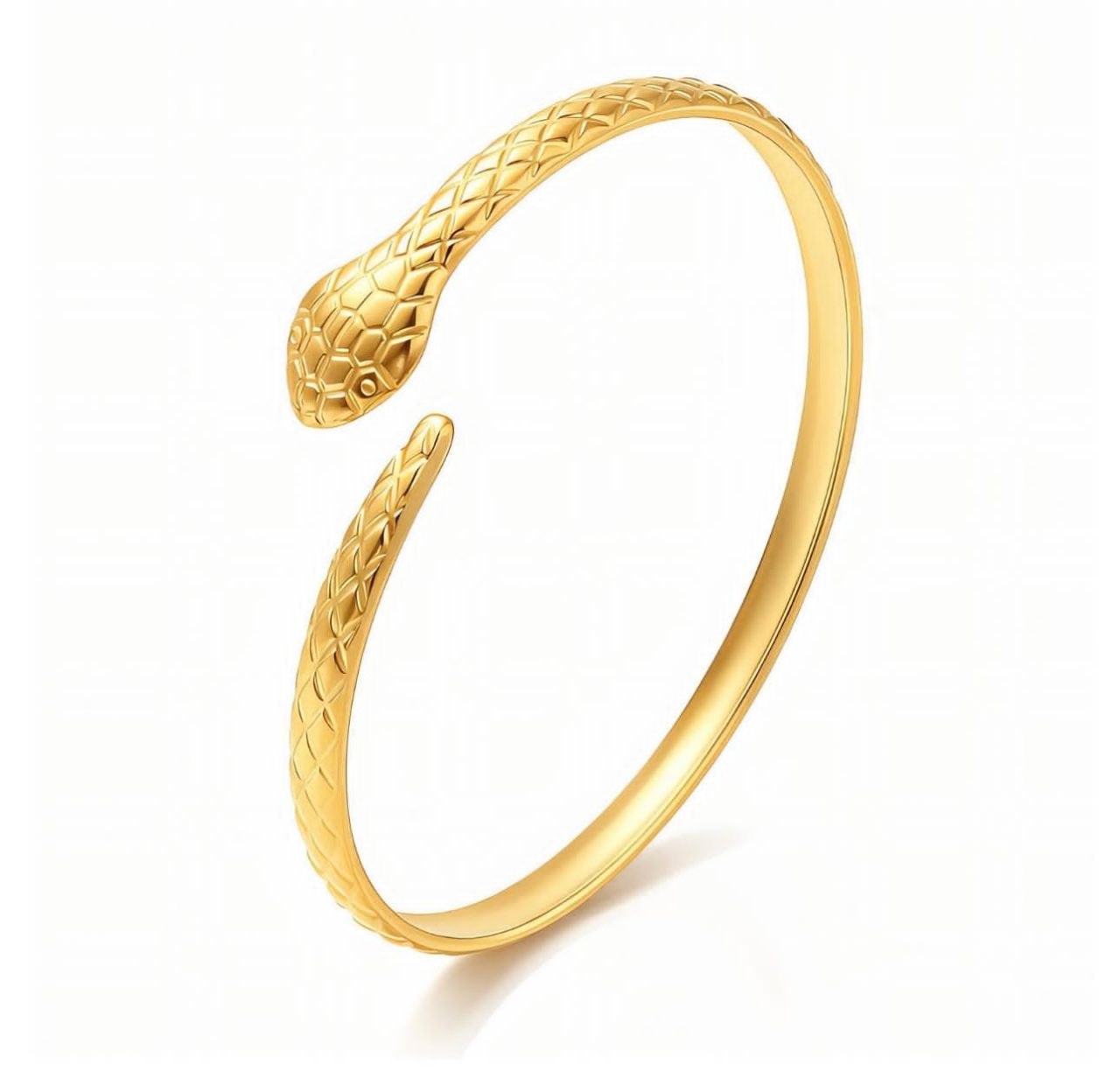 Gold Serpent Cuff Bracelet